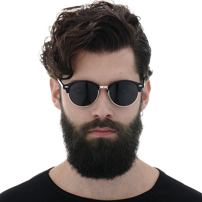Ochelari De Soare Barbati Techsuit 66612, Polarizati, Protectie UV, Aurii Albastri