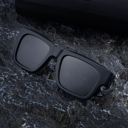 Ochelari De Soare Barbati Techsuit 8491, Polarizati, Protectie UV, Negri Mat Gri