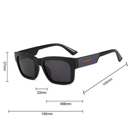 Ochelari De Soare Barbati Techsuit 8491, Polarizati, Protectie UV, Negri Mat Rosii