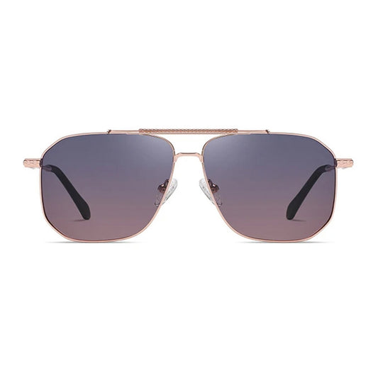 Ochelari De Soare Barbati Techsuit 8538, Polarizati, Protectie UV, Roz Aurii Mov