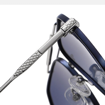 Ochelari De Soare Barbati Techsuit 8538, Polarizati, Protectie UV, Roz Aurii Mov