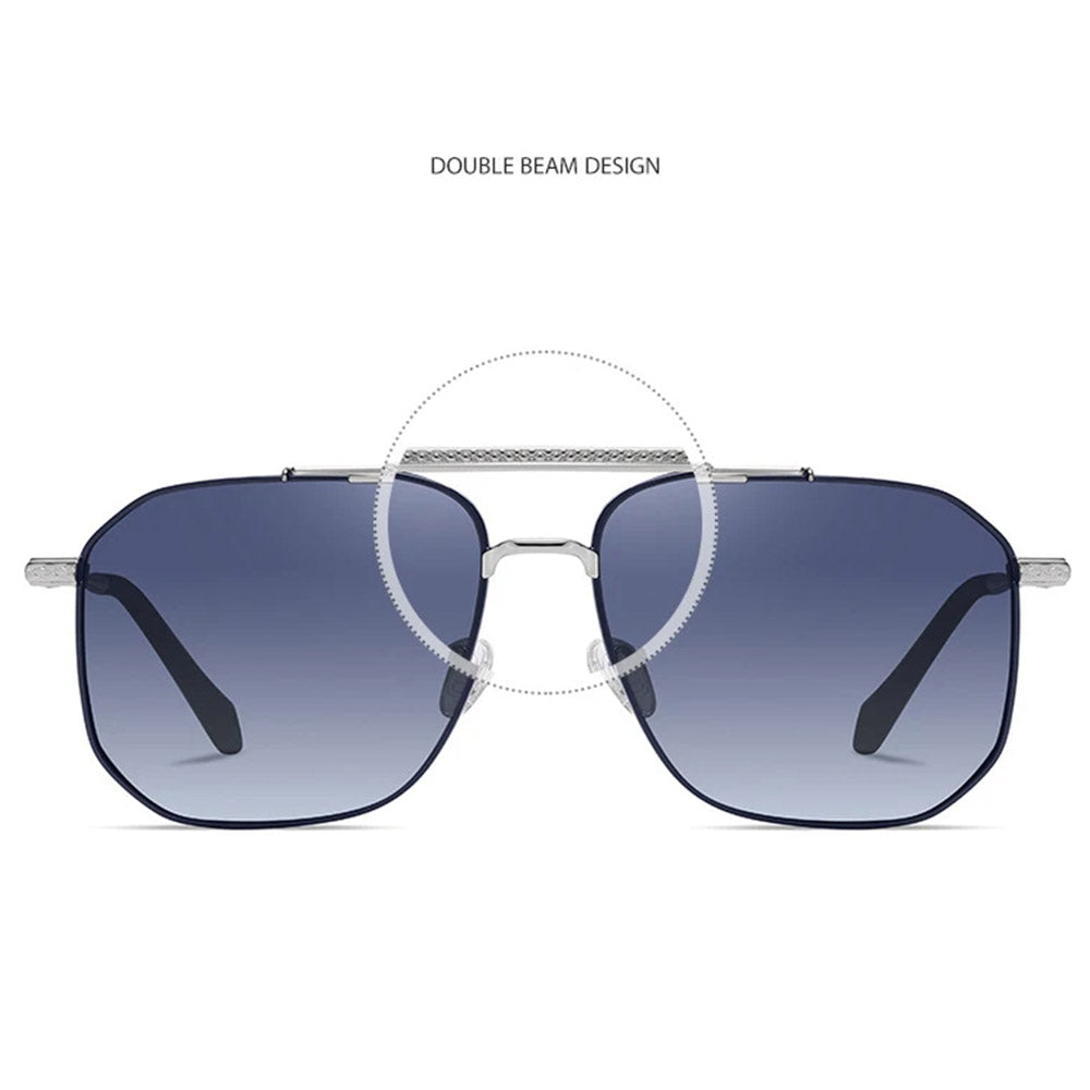 Ochelari De Soare Barbati Techsuit 8538, Polarizati, Protectie UV, Roz Aurii Mov