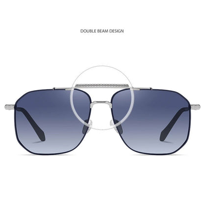 Ochelari De Soare Barbati Techsuit 8538, Polarizati, Protectie UV, Roz Aurii Mov