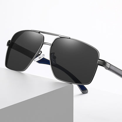 Ochelari De Soare Barbati Techsuit LM001, Polarizati, Protectie UV, Gri