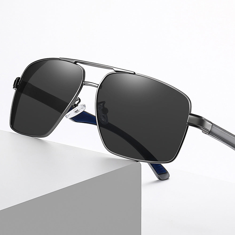 Ochelari De Soare Barbati Techsuit LM001, Polarizati, Protectie UV, Gri Gradient