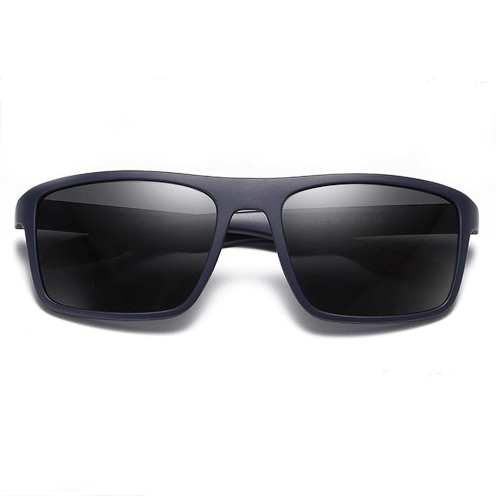 Ochelari De Soare Barbati Techsuit TR90 (MM101), Polarizati, Protectie UV, Albastri Rosii