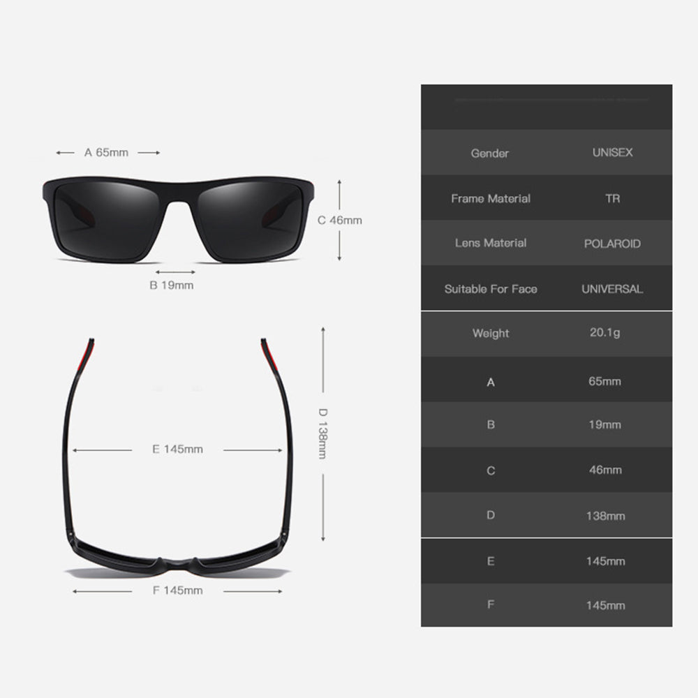 Ochelari De Soare Barbati Techsuit TR90 (MM101), Polarizati, Protectie UV, Maro