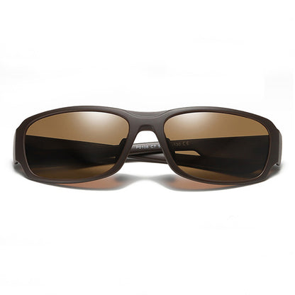 Ochelari De Soare Barbati Techsuit MM108, Polarizati, Protectie UV, Maro