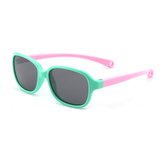 Ochelari De Soare Bebelusi Techsuit 8192-C1, Polarizati, Verzi Roz