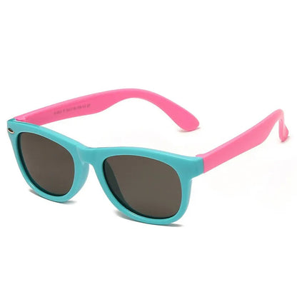 Ochelari De Soare Bebelusi Techsuit 8306-C32, Polarizati, Albastri Roz
