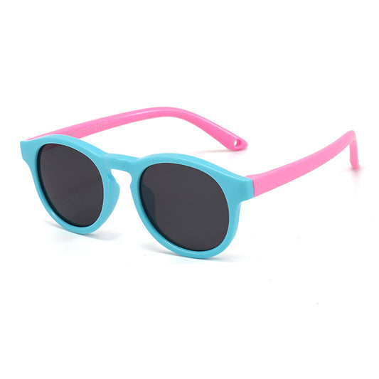 Ochelari De Soare Bebelusi Techsuit 8308-C27, Polarizati, Albastri Roz