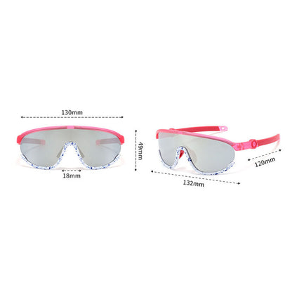 Ochelari De Soare Copii Techsuit 2025, Polarizati, Protectie UV, Galbeni