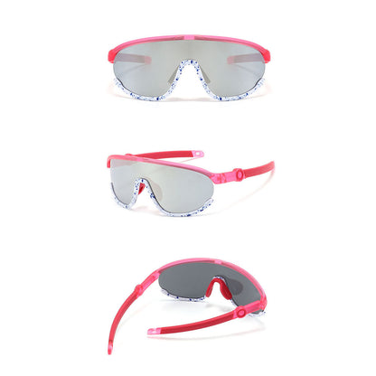 Ochelari De Soare Copii Techsuit 2025, Polarizati, Protectie UV, Roz