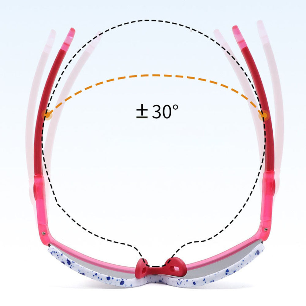 Ochelari De Soare Copii Techsuit 2025, Polarizati, Protectie UV, Roz