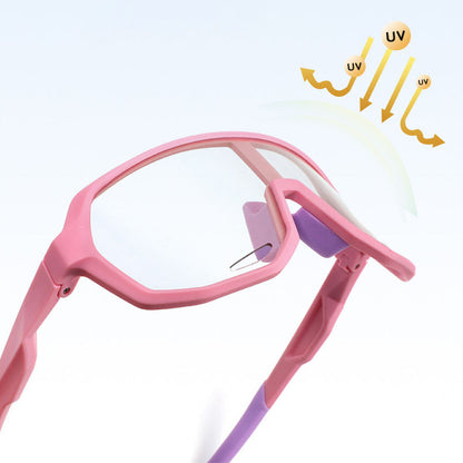 Ochelari De Soare Copii Techsuit 22312, Polarizati, Protectie UV, Portocalii Negri