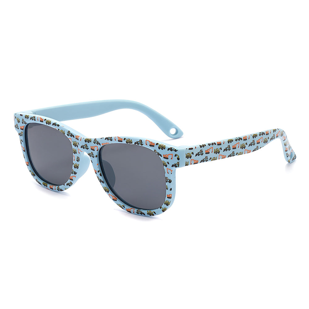 Ochelari De Soare Copii Techsuit 5218, Polarizati, Protectie UV, Albastrii