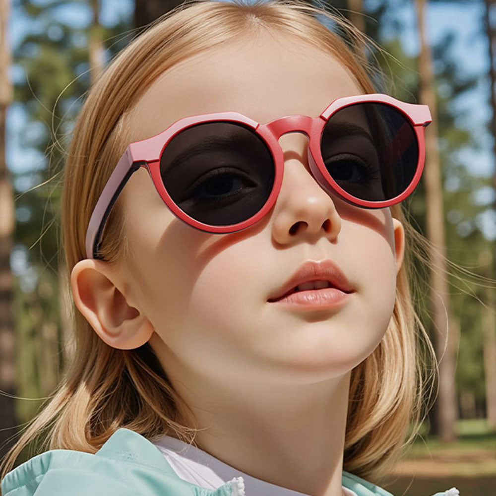 Ochelari De Soare Copii Techsuit 601, Polarizati, Protectie UV, Mov Gri
