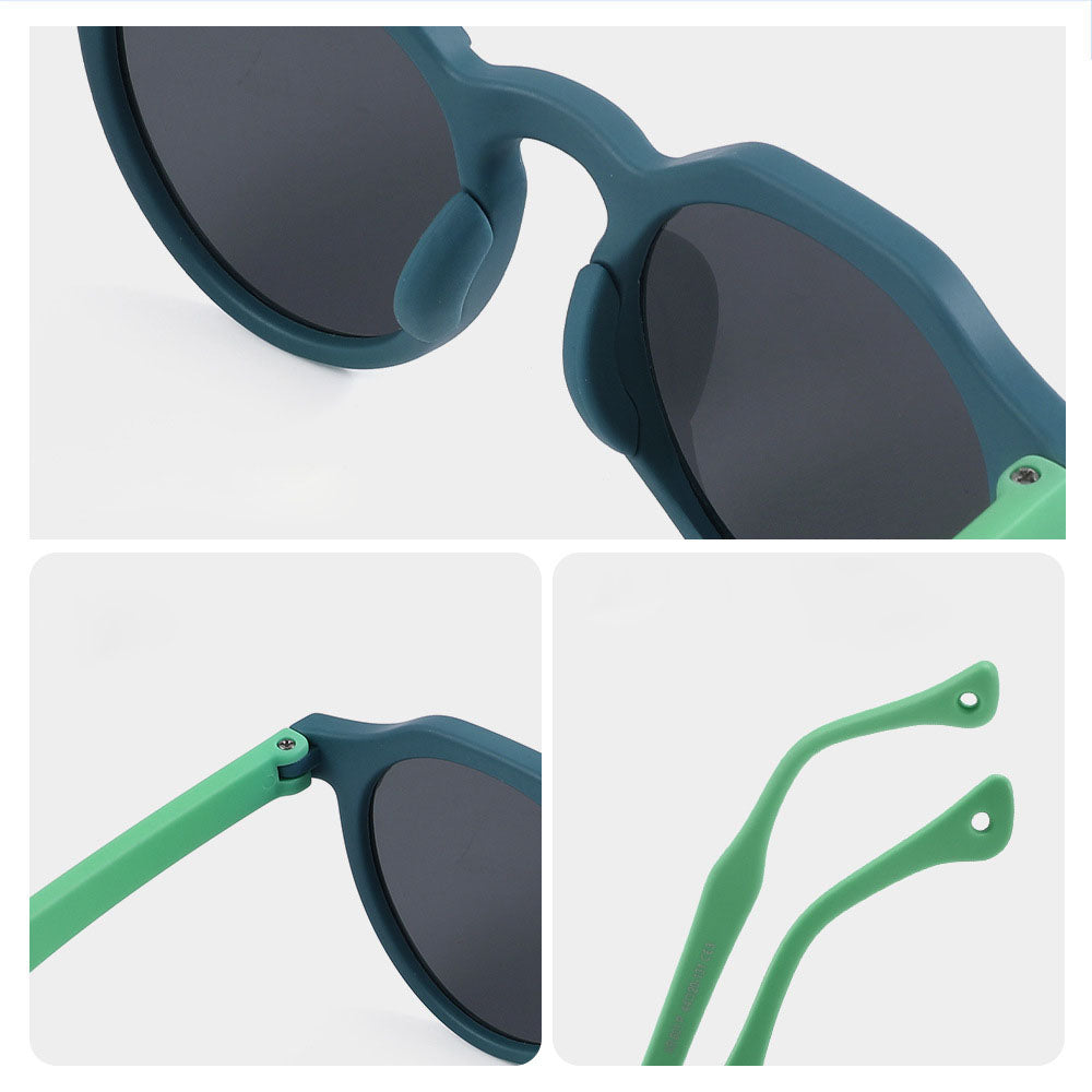 Ochelari De Soare Copii Techsuit 601, Polarizati, Protectie UV, Portocalii Gri