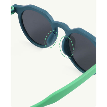 Ochelari De Soare Copii Techsuit 601, Polarizati, Protectie UV, Verzi Albastrii