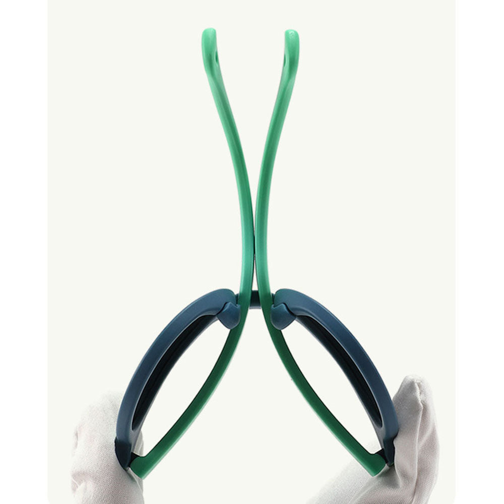 Ochelari De Soare Copii Techsuit 601, Polarizati, Protectie UV, Verzi Albastrii