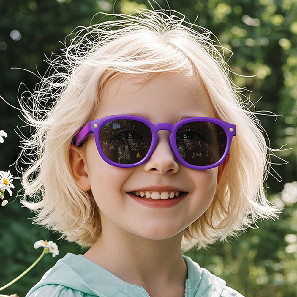 Ochelari De Soare Copii Techsuit 616, Polarizati, Protectie UV, Albastrii Galbeni