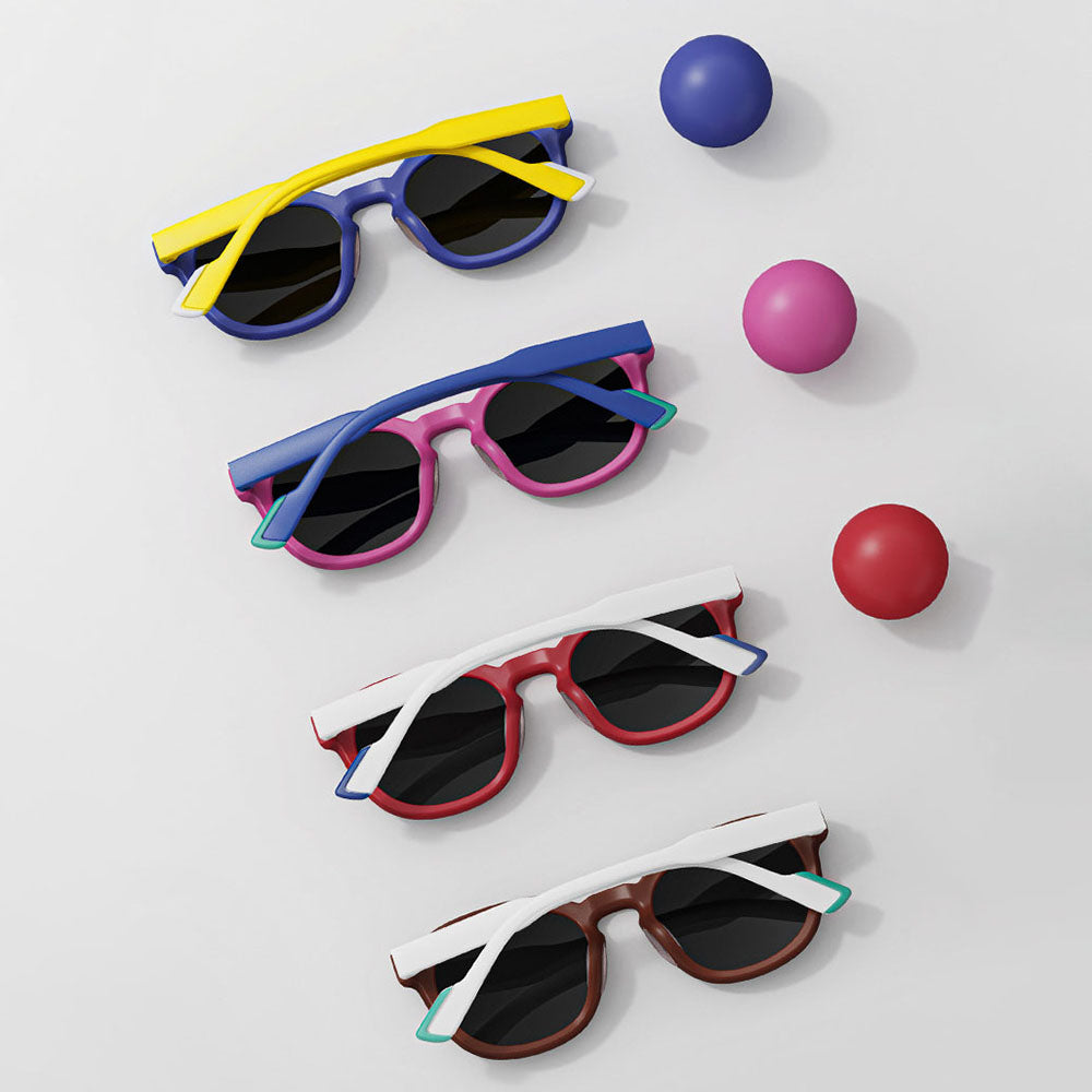 Ochelari De Soare Copii Techsuit 616, Polarizati, Protectie UV, Albastrii Galbeni