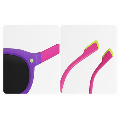 Ochelari De Soare Copii Techsuit 616, Polarizati, Protectie UV, Albastrii Galbeni