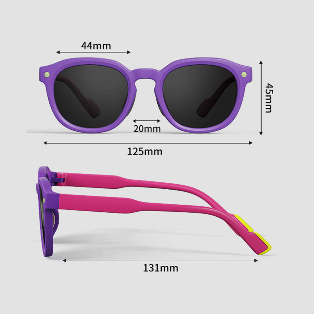 Ochelari De Soare Copii Techsuit 616, Polarizati, Protectie UV, Mov Roz
