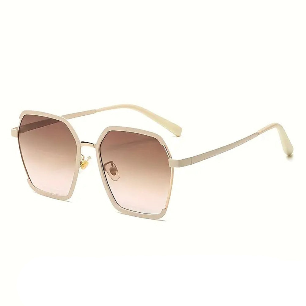 Ochelari De Soare Dama Techsuit 191, Polarizati, Protectie UV, Crem Maro