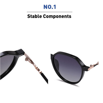 Ochelari De Soare Dama Techsuit 2203, Polarizati, Protectie UV, Negri Gri