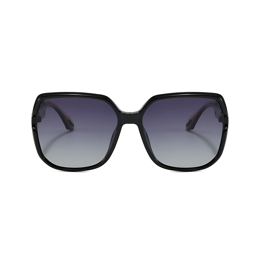 Ochelari De Soare Dama Techsuit 5228, Polarizati, Negri Aurii