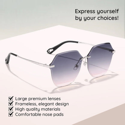 Ochelari De Soare Dama Techsuit 8195, Negri Argintii