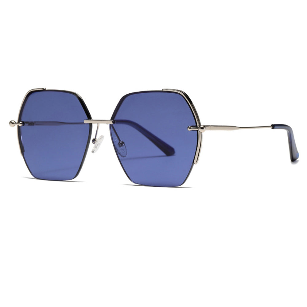 Ochelari De Soare Dama Techsuit 8561, Argintii Albastri