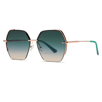 Ochelari De Soare Dama Techsuit 8561, Roz Aurii Verzi