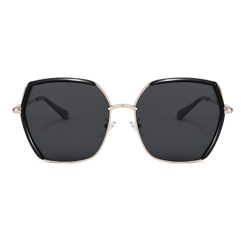 Ochelari De Soare Dama Techsuit 9768, Polarizati, Protectie UV, Negri Argintii Gri