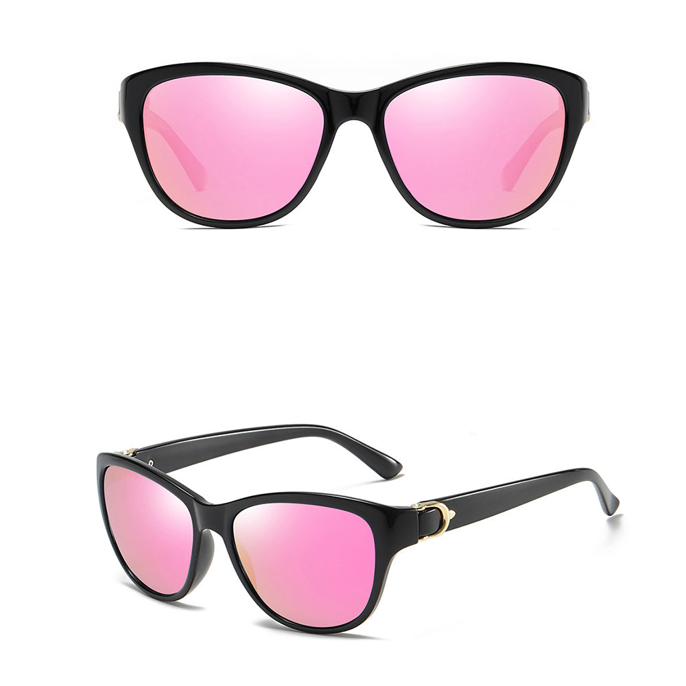 Ochelari De Soare Dama Techsuit A572, Polarizati, Protectie UV, Negri Roz