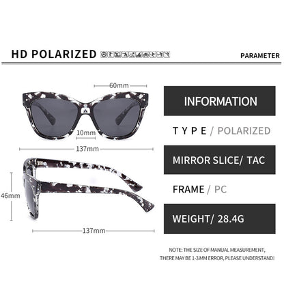 Ochelari De Soare Dama Techsuit OD8155-C3, Polarizati, Protectie UV, Negri Maro