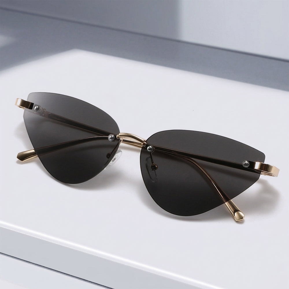 Ochelari De Soare Dama Techsuit S099, Aurii Negri