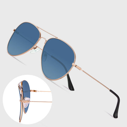 Ochelari De Soare Unisex Techsuit 3025, Protectie UV, Argintii Albastri