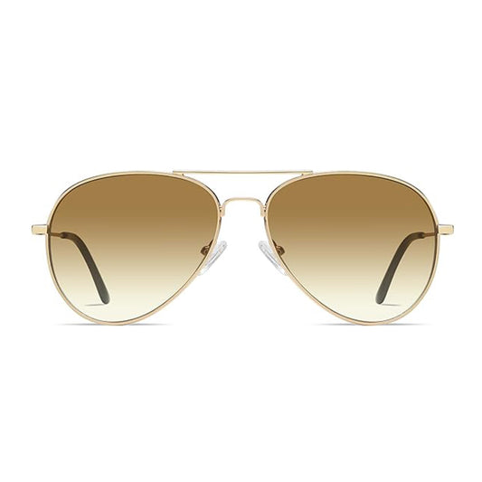 Ochelari De Soare Unisex Techsuit 3025, Protectie UV, Aurii Maro