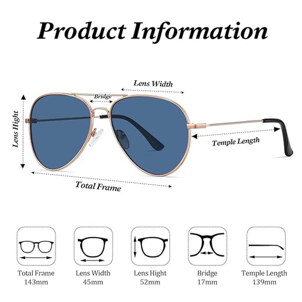 Ochelari De Soare Unisex Techsuit 3025, Protectie UV, Aurii Roz Albastri