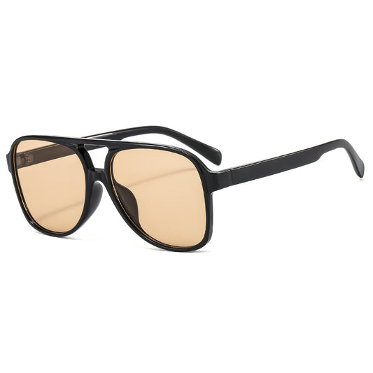 Ochelari De Soare Unisex Techsuit 98061, Protectie UV, Negri Maro Deschis