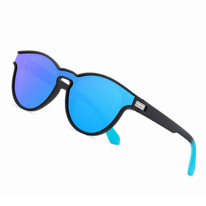 Ochelari De Soare Unisex Techsuit TR7545, Polarizati, Protectie UV, Negri Albastri Verzi