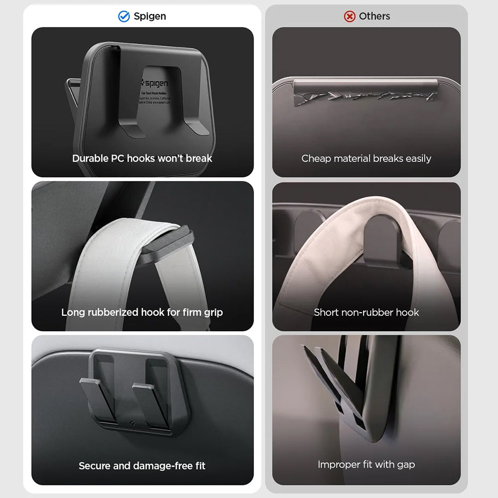 Organizator Auto Spigen cu montare pe spatele scaunului pentru Tesla Y / 3, Set 2 bucati ACP11563