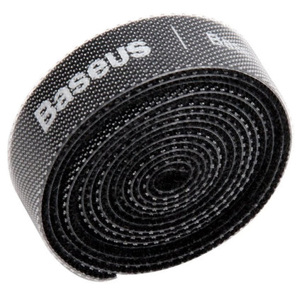 Organizator Cabluri Baseus Circle, Velcro, 1m, Negru ACMGT-E01