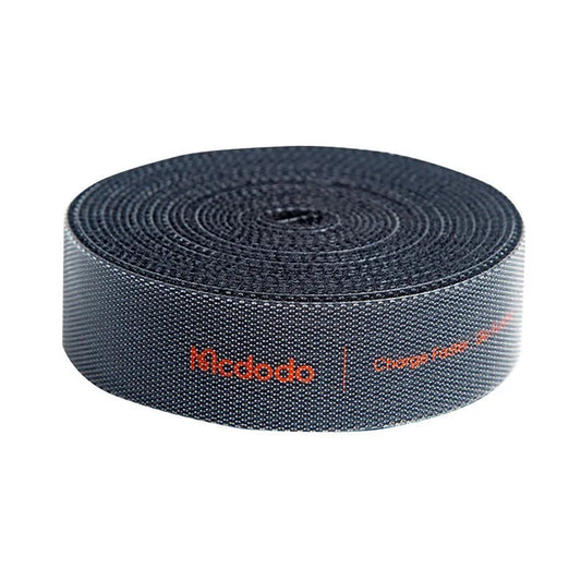 Organizator Cabluri McDodo VS-0960 Belt, Velcro, 1m, Negru