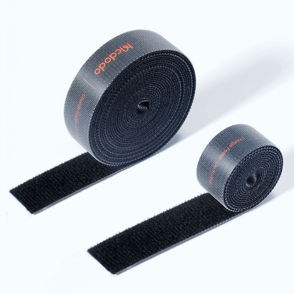 Organizator Cabluri McDodo VS-0960 Belt, Velcro, 1m, Negru