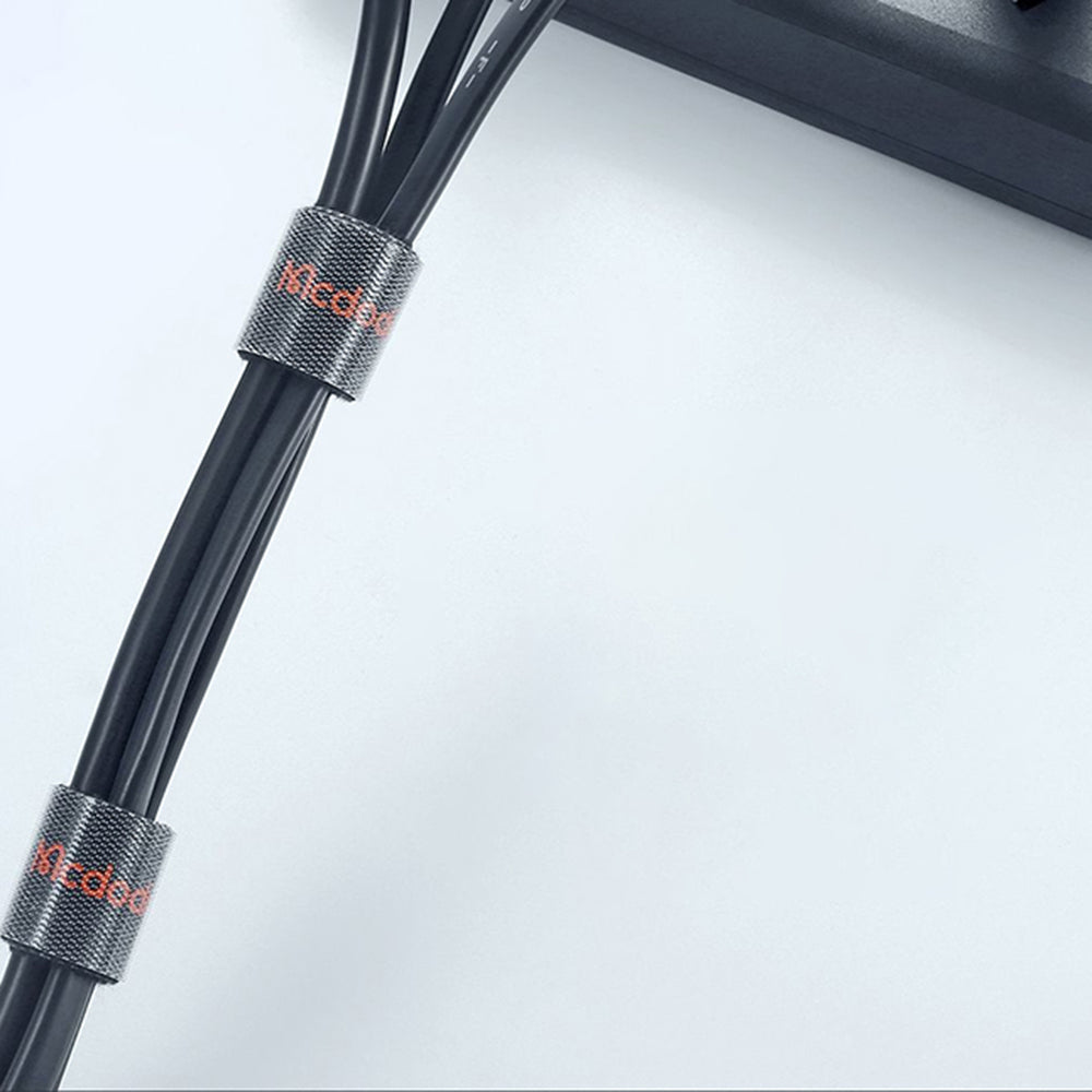 Organizator Cabluri McDodo VS-0961 Belt, Velcro, 3m, Negru