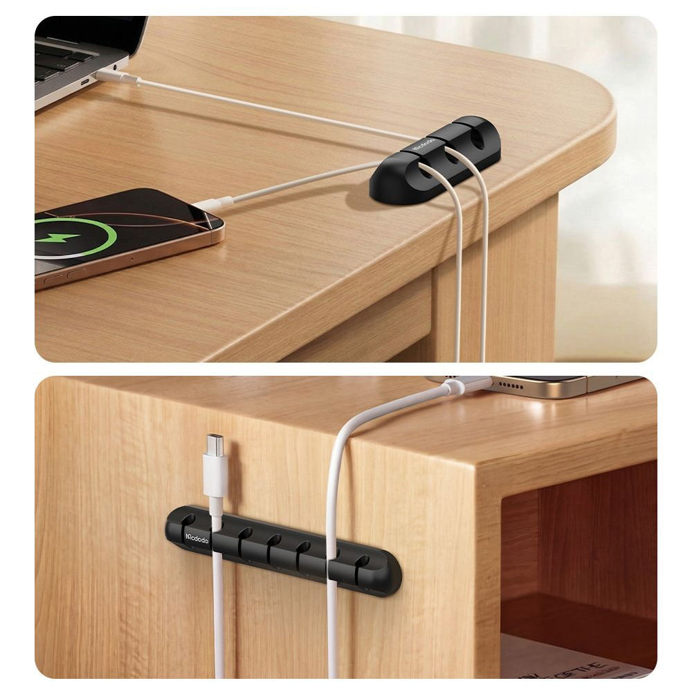 Organizator Cabluri McDodo WF-5960, Set 2 bucati, Negru