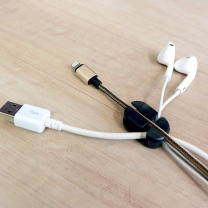 Organizator Cabluri Ringke, Set 6 bucati, Negru